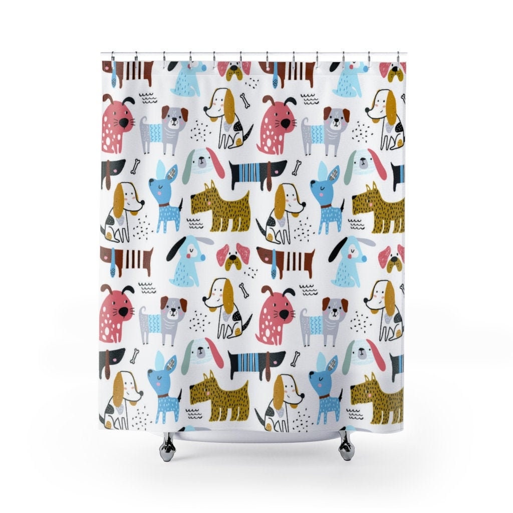 Labrador Retriever Waterproof Shower Curtain Bathroom Decor Sets With