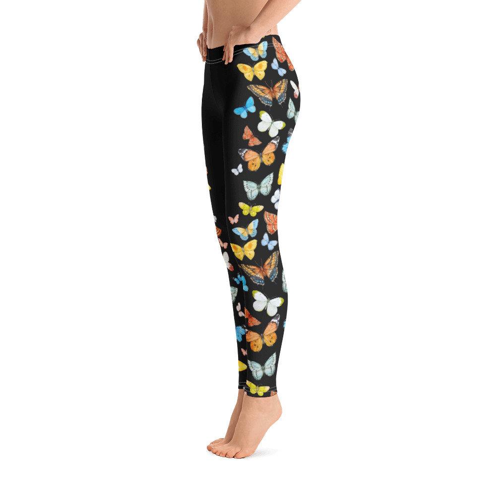 Neon Butterfly Leggings with pockets – Mode Motif