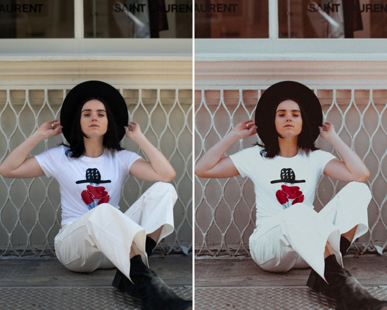 Vintage Disposable Film Lightroom Preset for Bloggers Etsy