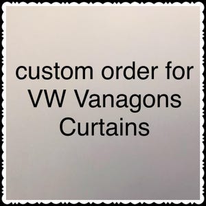VW Volkswagen Westfalia Vanagon Curtain set of 10 pick your own fabric 1980-1991
