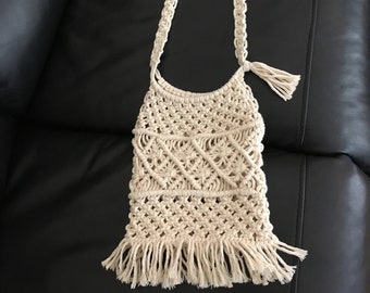 Macrame Crossbody Bag