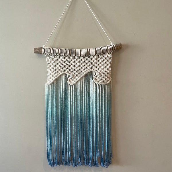 macramé de pequeñas olas playeras