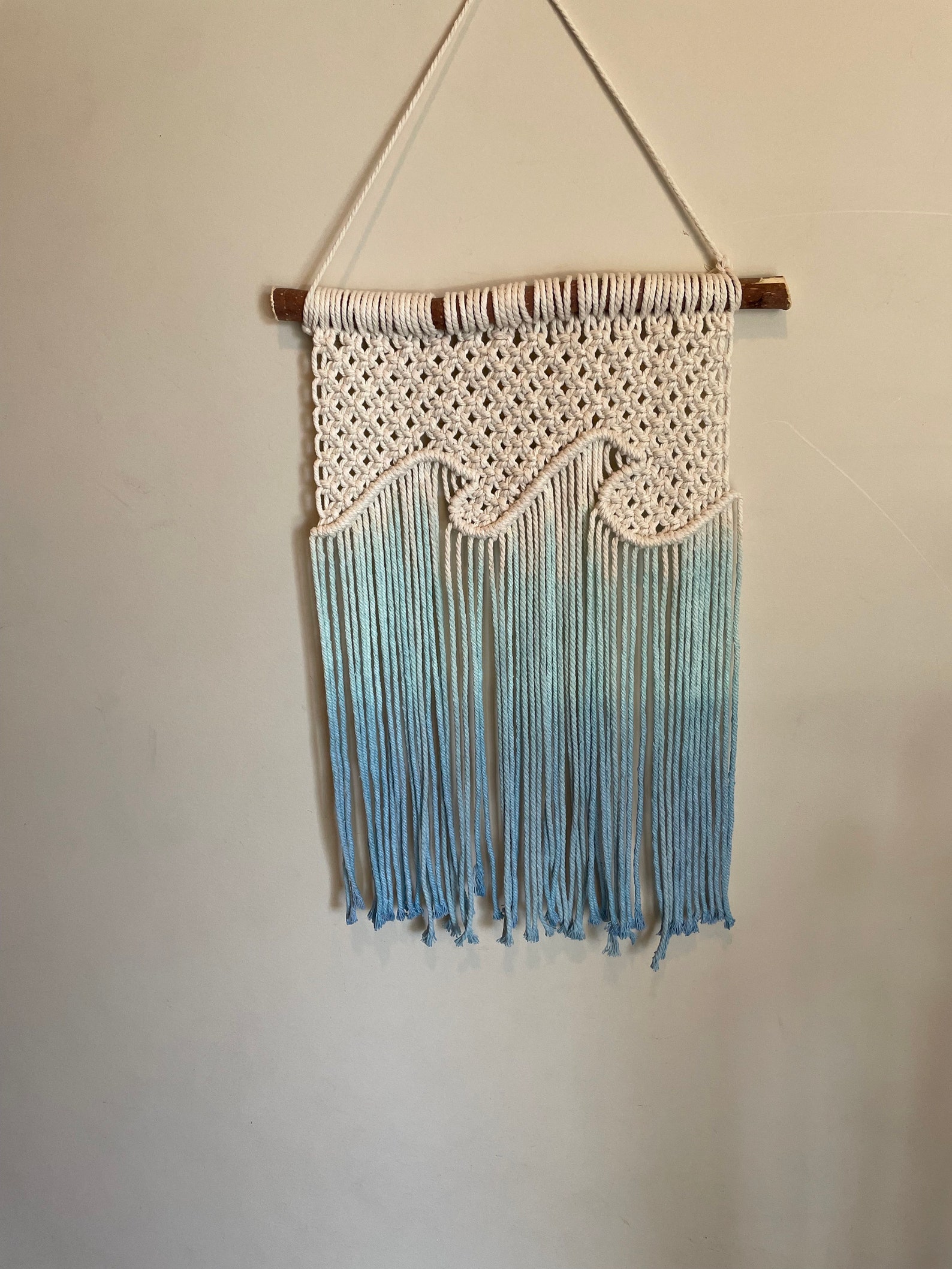 Macrame Wave Small Beachy Wave Macrame - Etsy
