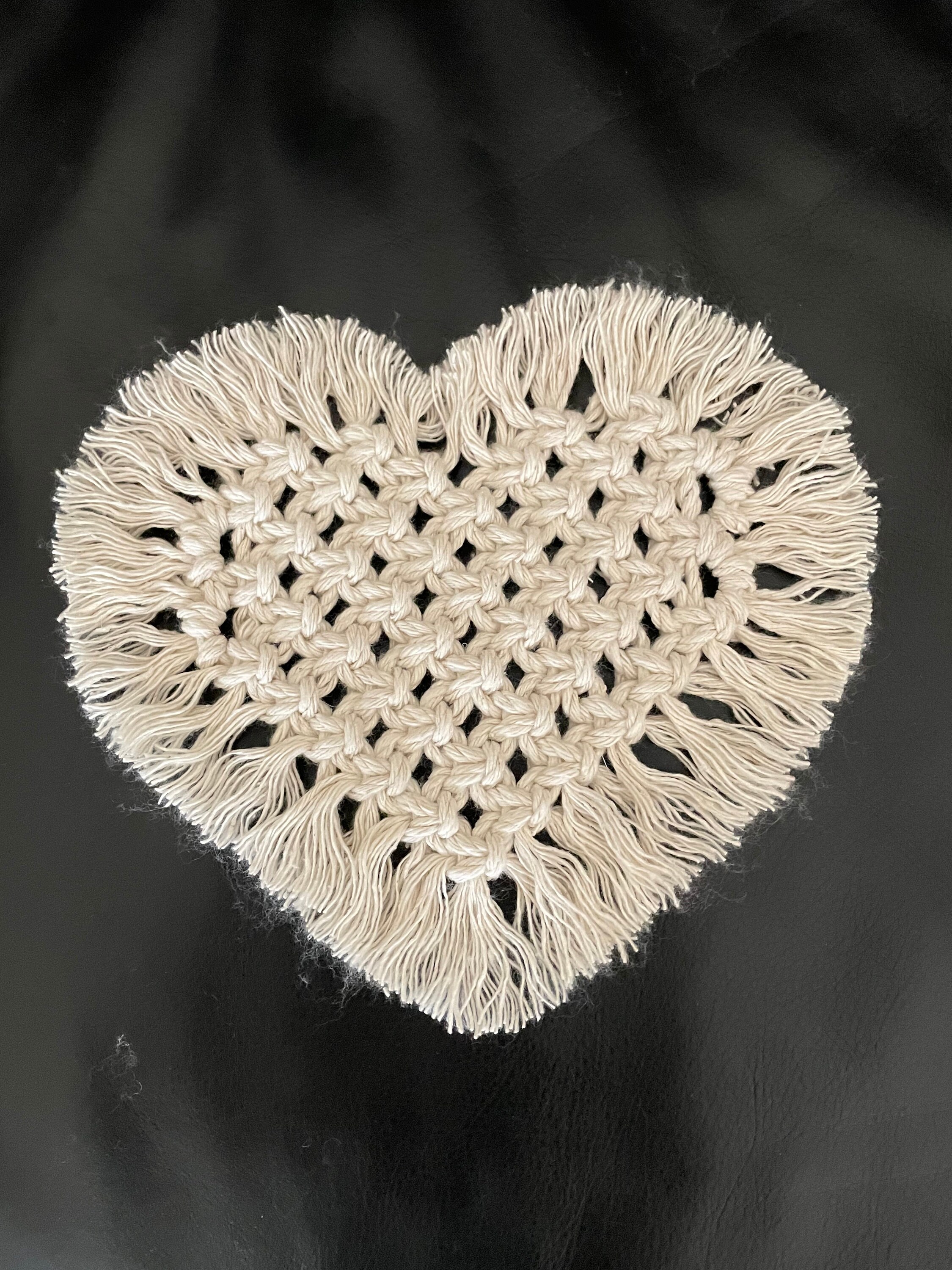 Macrame coaster trivet candle mat Etsy