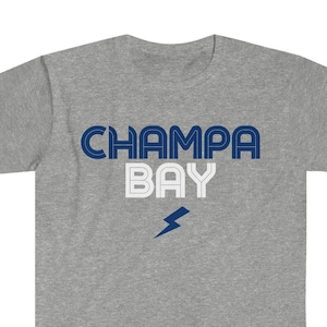 Champa Bay Lightning Retro Tee, Vintage Tampa Bolts Inspired