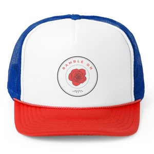 Ramble on Rose Grateful Hippie Dead Head Trucker Hat