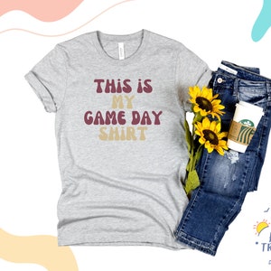 Florida This is My Game Day Shirt Seminoles Short Sleeve College Unisex Tee Garnet Gold