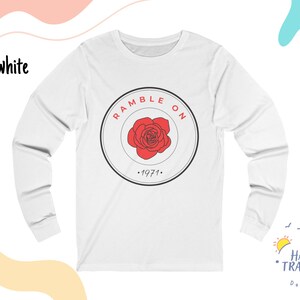 Ramble On Rose Long Sleeve Tee, Grateful Dead Shirt image 3