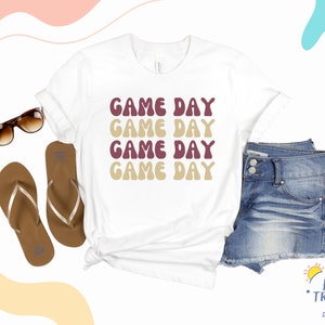 Florida State Game Day Seminoles College Unisex Short Sleeve Tee Garnet Gold