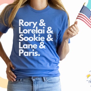 Rory Lorelai Sookie Lane Paris Tshirt, Gilmore Tee
