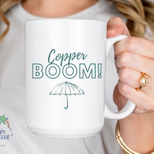 Copper BOOM! Gilmore Inspired 15 oz Large Coffee Mug - Lorelai&#39;s Classic Phrase