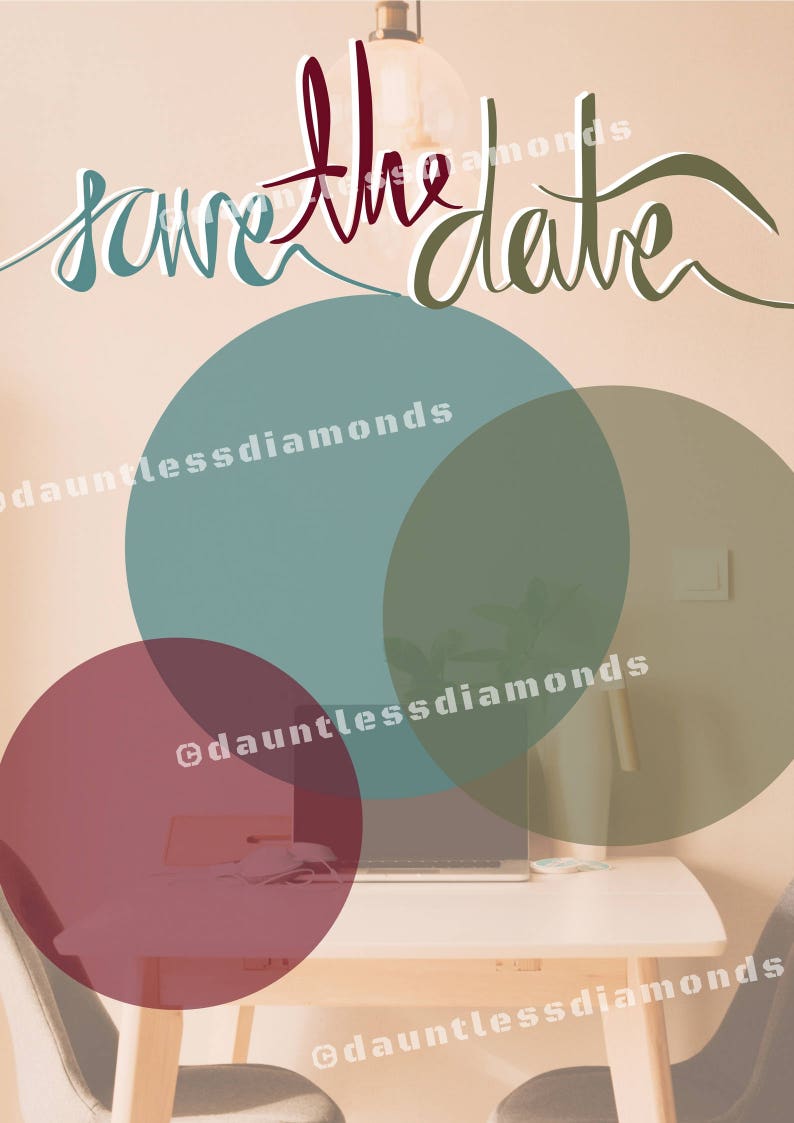 Save The Date Event Flyer 8 5x11 Or 16x20 Etsy