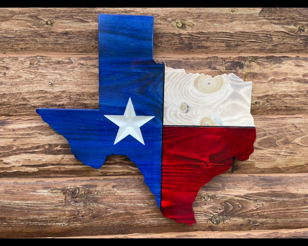 Texas State Flag Cut Out Wall Decor, Charred Texas Flag, Rustic Texas Flag Wall Art Etsy