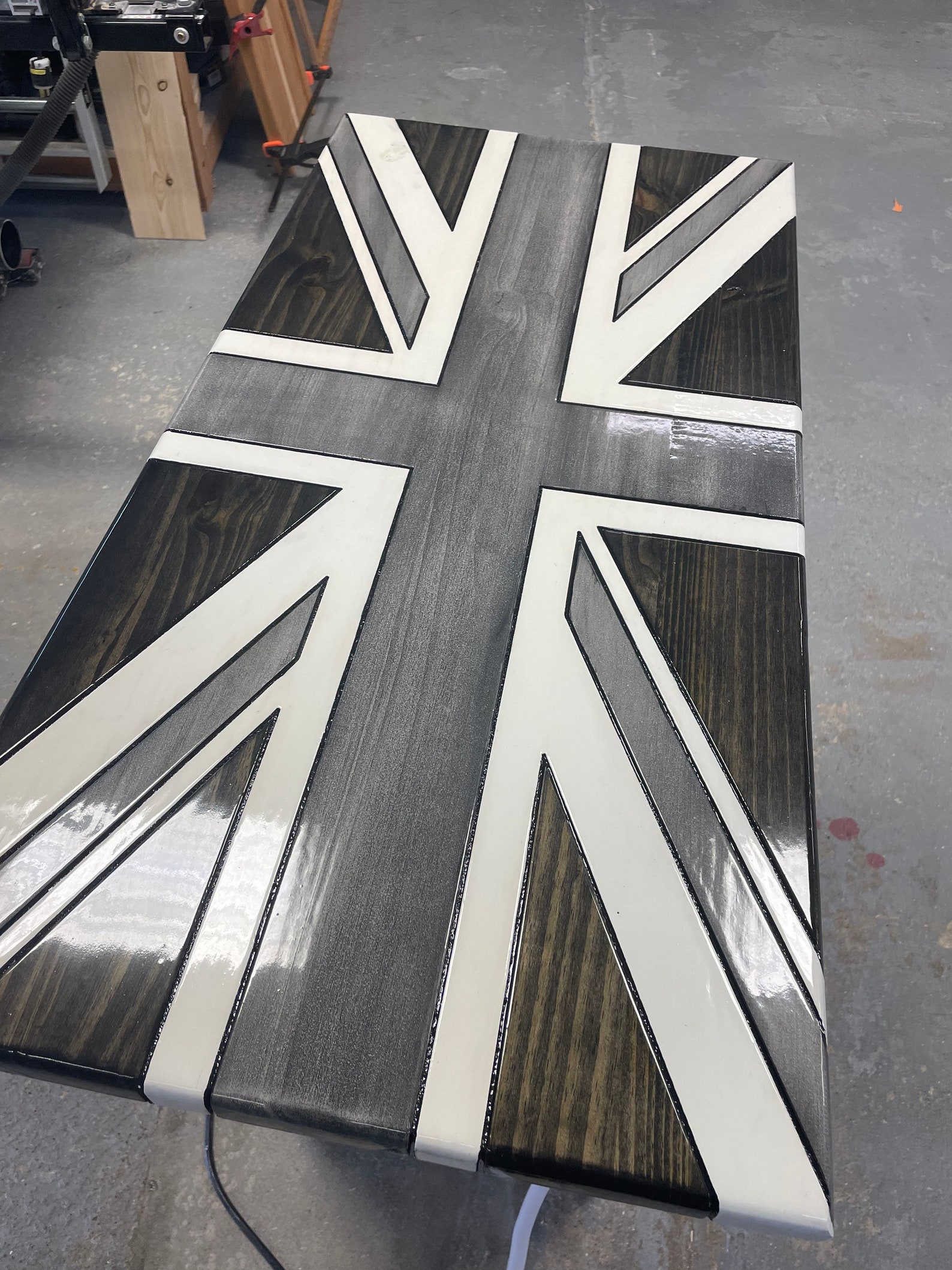 Union Jack Wooden Flag Union Flag United Kingdom Wooden Flag Etsy