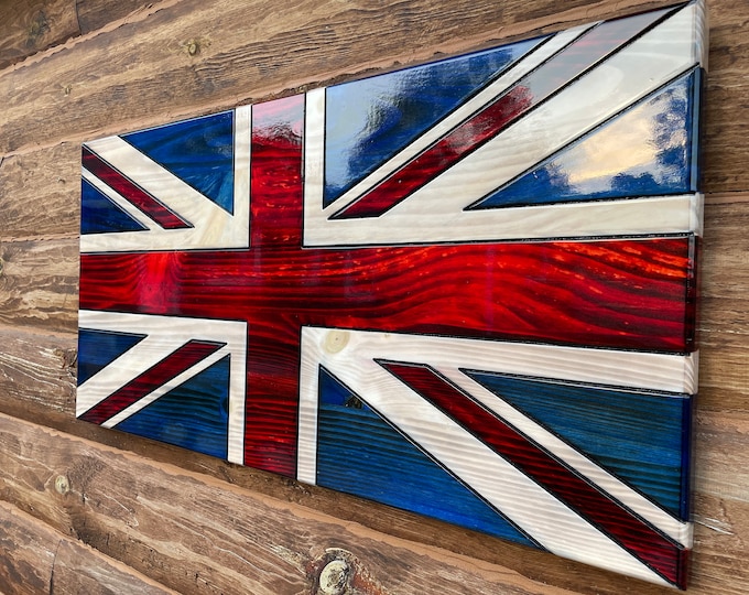 Union Jack Wooden Flag, Union Flag, United Kingdom Wooden Flag