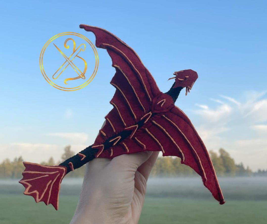 Dragon Art Doll PDF Pattern #2: Posable Plush Toy Gift With Glow-in-the ...
