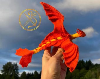 Dragon Art Doll PDF Pattern: Posable Plushy with Glow-in-the-Dark Details (Instant Download)