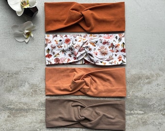 Biologische hoofdband Dames I Haarband Damen I Bandana I Stretchy hoofdband I Headwrap I Brede hoofdband I Stirnband Damen