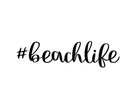 Beach life SVG Clipart Cut Files Silhouette Cameo Svg for | Etsy