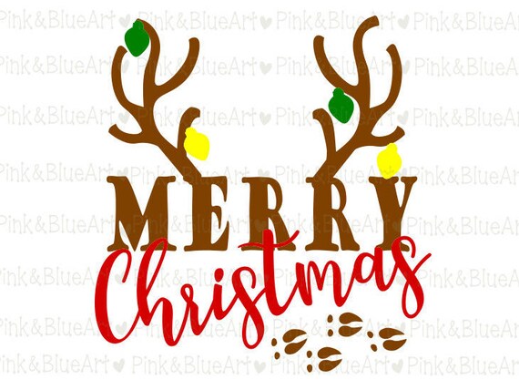 Download Free Merry Christmas Svg Antler Design Clipart Cut Files Silhouette Etsy SVG DXF Cut File