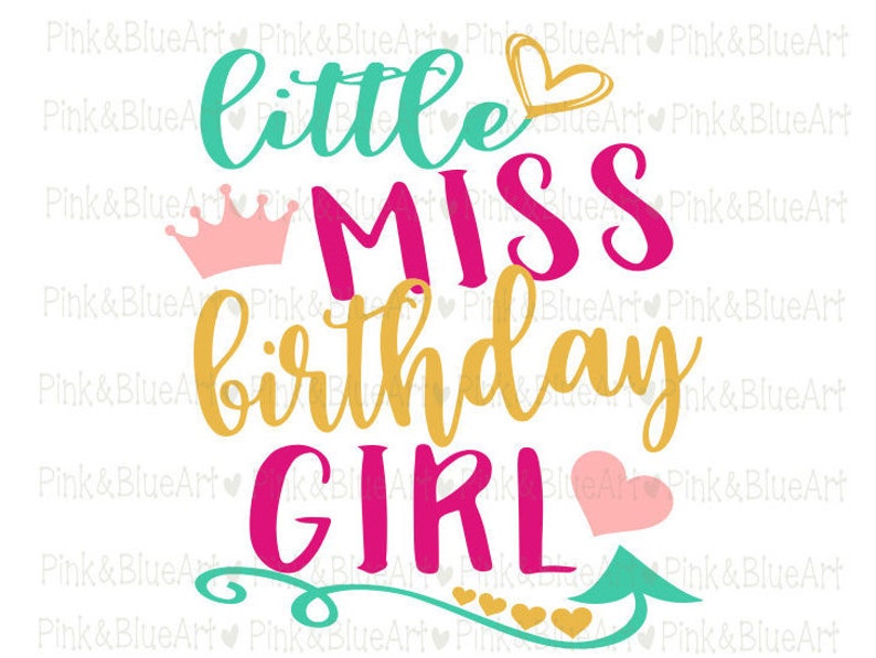 Download Birthday girl svg Little miss svg Sister svg Girl svg | Etsy