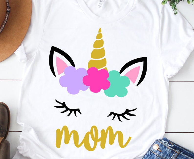 Download Mom svg Unicorn svg Birthday svg Mommy shirt design | Etsy
