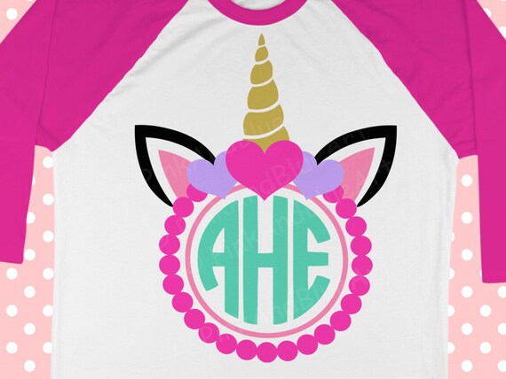 Download UNICORN svg Unicorn monogram svg Frame monogram svg | Etsy