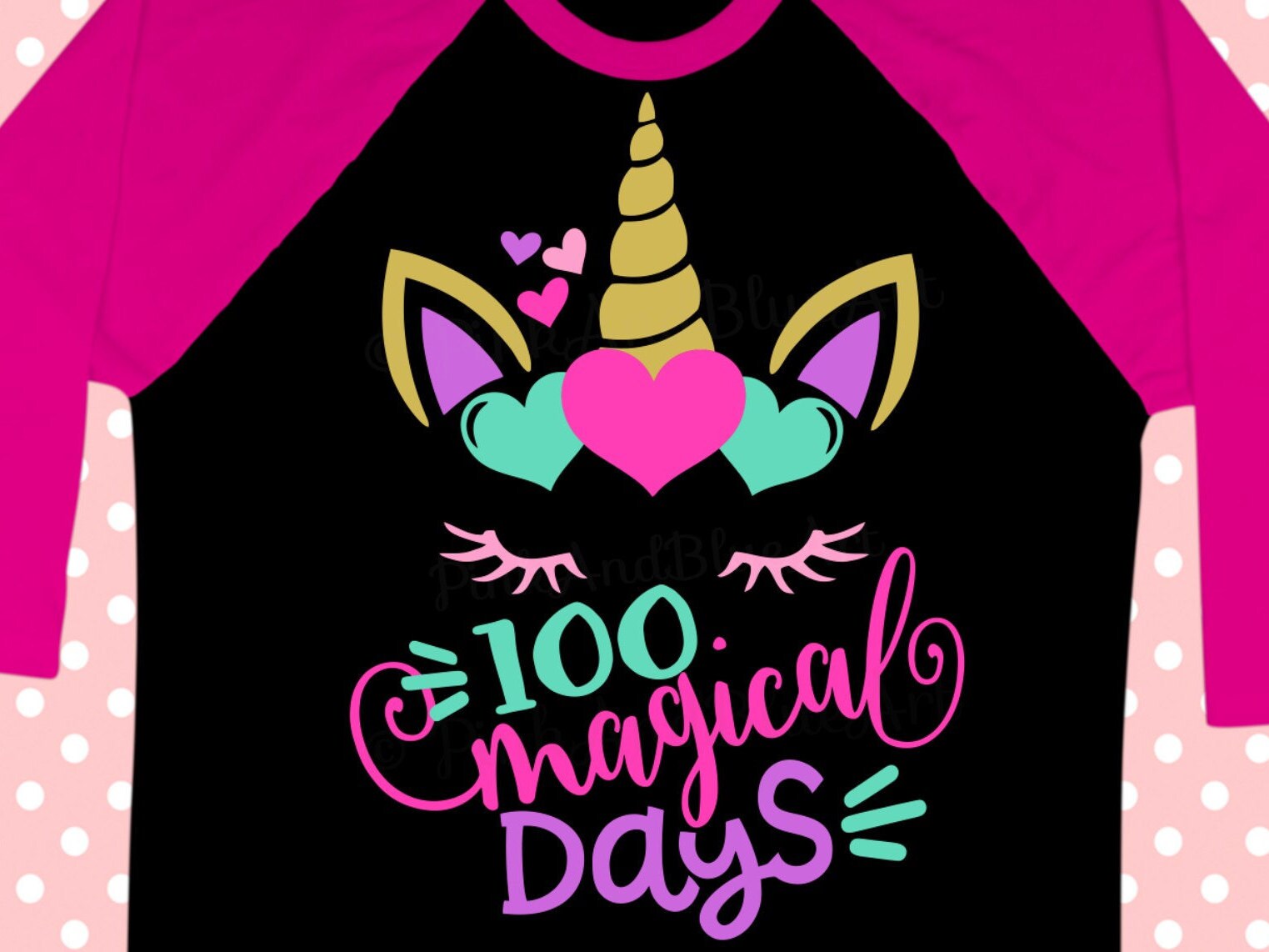 School Svg - Unicorn Svg - 100th Day of School Svg - 100 Days of School ...