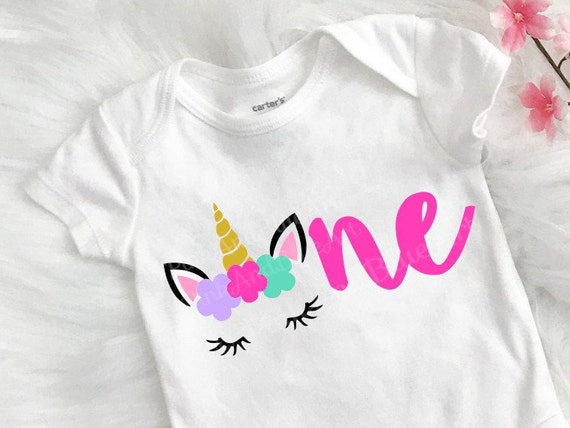1st Birthday Svg Unicorn Svg Birthday Svg One Svg First Etsy