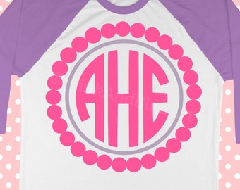 Monogram frame svg - Pearl svg - Spring svg - Easter svg - Monogram svg - Little girl svg - Cut file - Girls svg - SVG- DXF - eps , png, pdf