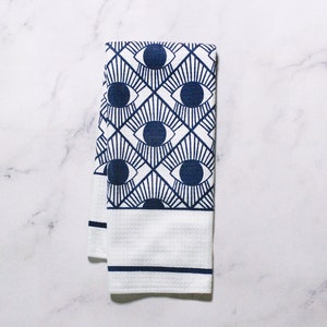 Geometric Eye Patterned Dish Towel - Kitchen Towel Tea Towel Dish Towel  - 16''x24''