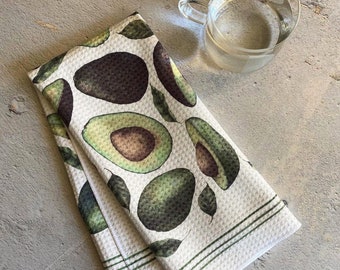 Avocado Dish Towel - Kitchen Towel Tea Towel Dish Towel  - 16''x24''