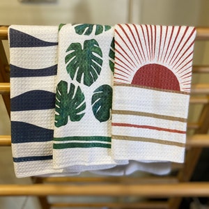 Elemental Trio Kitchen Towel Set 3pk Tea Towel Dish Towel 16''x24'' image 5