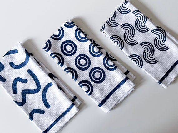 Patterned Kitchen Towel Trio