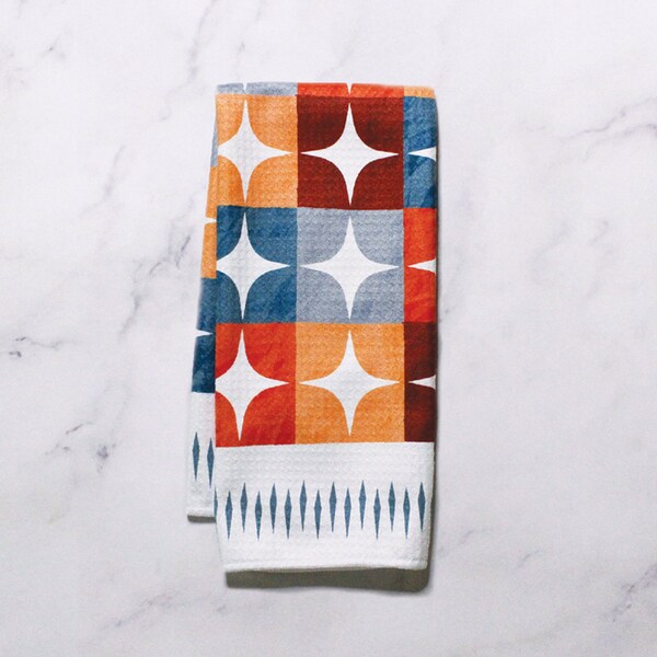 Mid Century Kitchen Towels - Etsy
