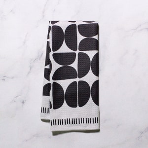 Mono Geo Tea Towel - Kitchen Towel Dish Towel - 16''x24''