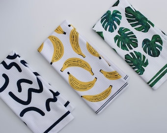 Tropical Tica Dish Towel Trio - 3pk - Kitchen Towel Tea Towel - 16''x24''