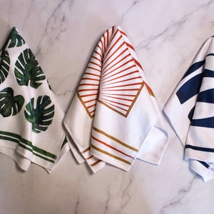 Elemental Trio Kitchen Towel Set 3pk Tea Towel Dish Towel 16''x24'' image 4