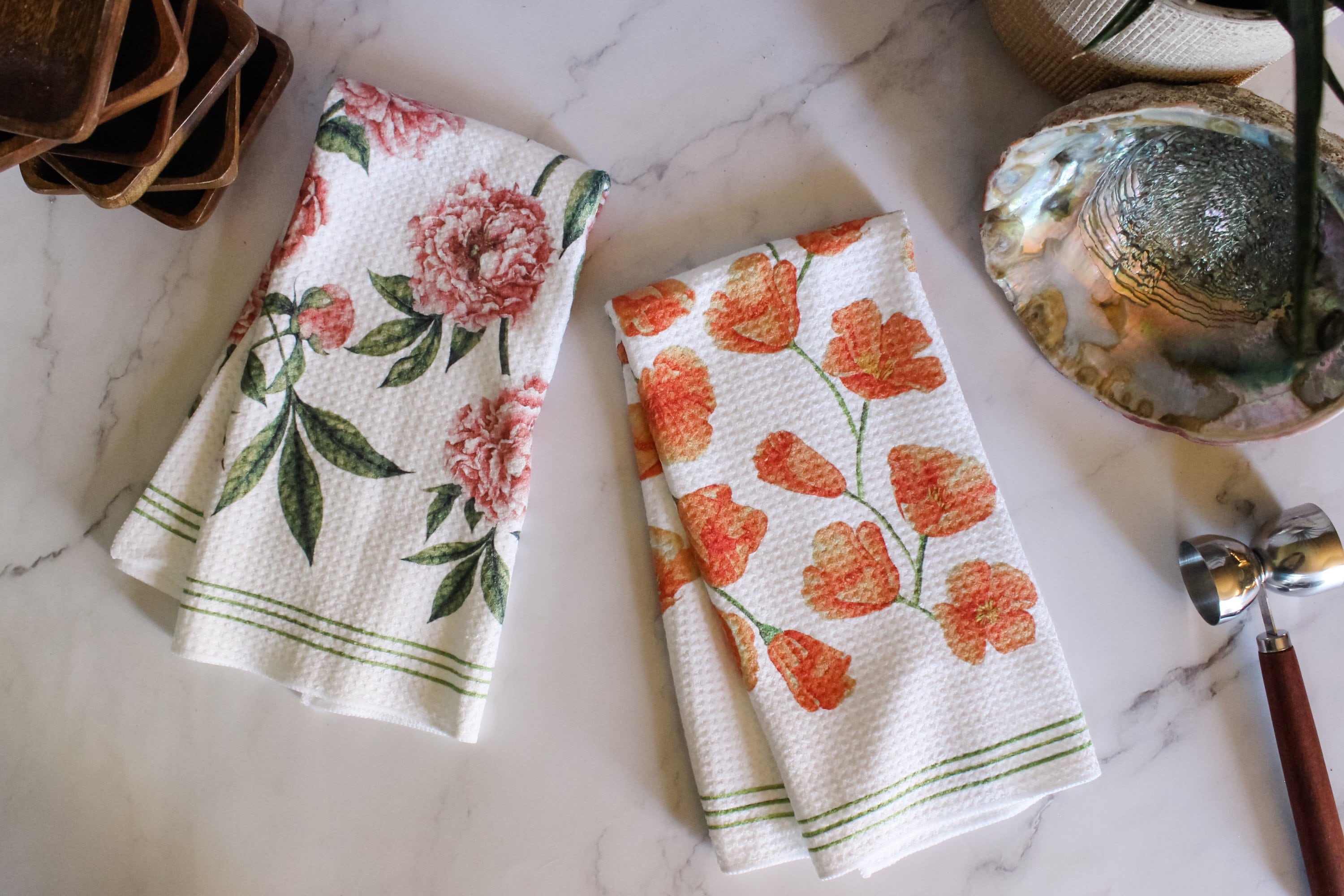 Floral Dish Towel 