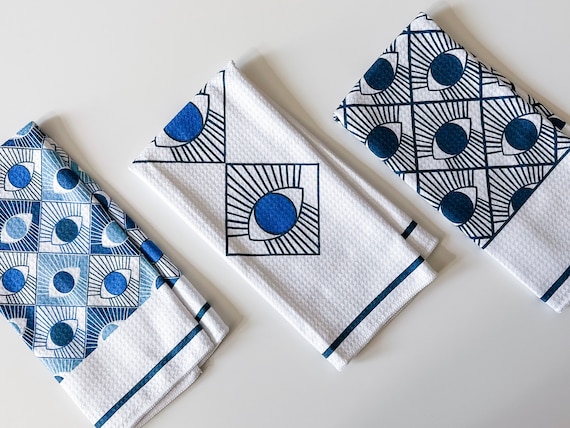 Blue Kitchen Dish Towels