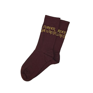 Inspired by Murder She Wrote Socks | Socks | Clothing | Apparel | Angela Lansbury | Cabot Cove | Dress Socks