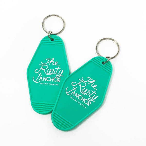 Rusty Anchor Keytag | Golden Girls Inspired Keychain | Motel Keytag | Rusty Anchor Motel Keytag