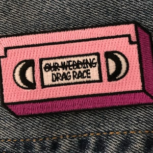 Drag Race VHS Tape Iron-on Patch