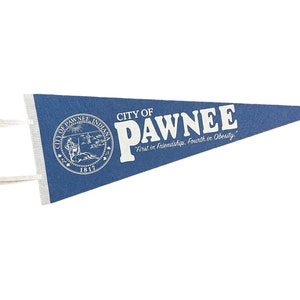 Parks and Rec Inspired | Pawnee Pennant | Felt Pennant | Wall Decor | Felt Wall Decor | Home Decor