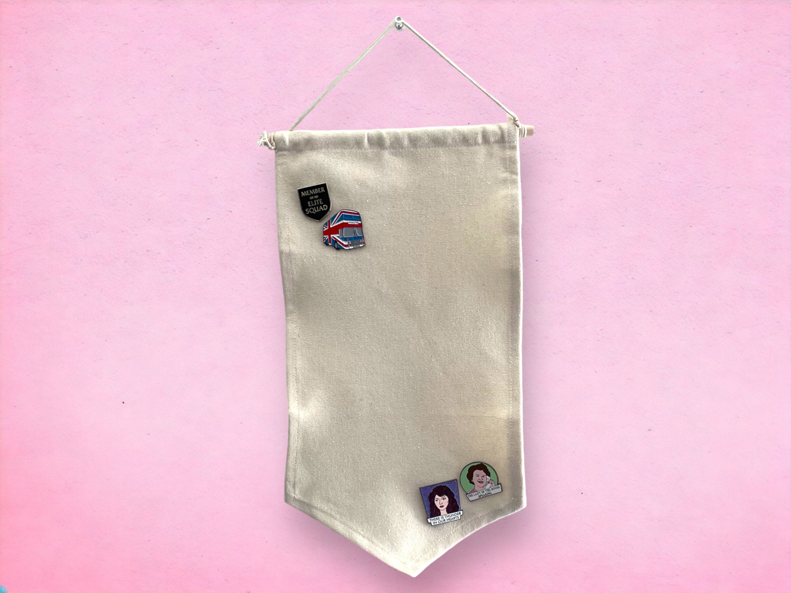 Enamel Pin and Patch Display Banner (Medium, 9" x 16.5" banner)