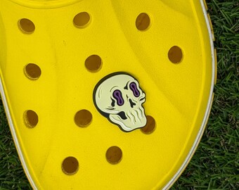 Skull Clog Charm Designed by Puppyteeth | Shoe Charm