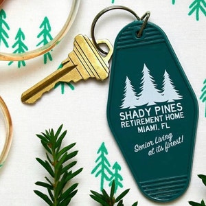 Shady Pines Key Tag | Golden Girls Inspired Keychain