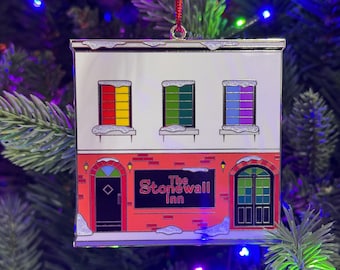 Stonewall Inn Hard Enamel Christmas Ornament