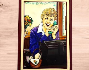 Angela Lansbury Tea Towel | Jessica Fletcher Kitchen Towel