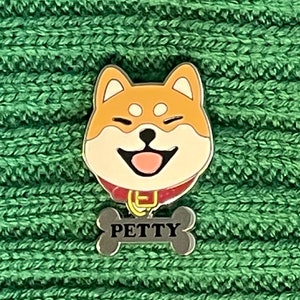Petty Shiba Pin | Shiba Inu Enamel Pin